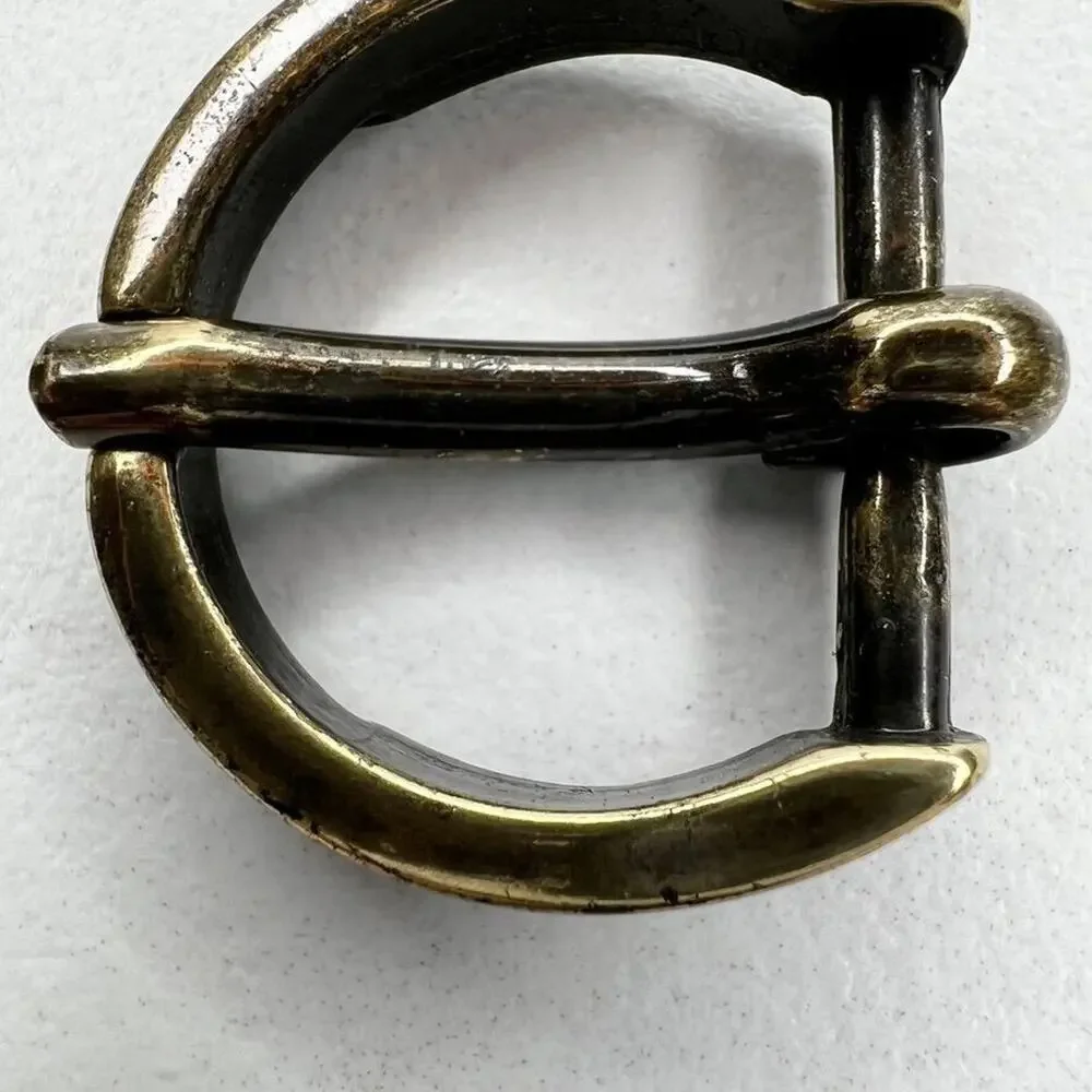 Bronze Tone Small Rounded Basic Simple Belt Buckle